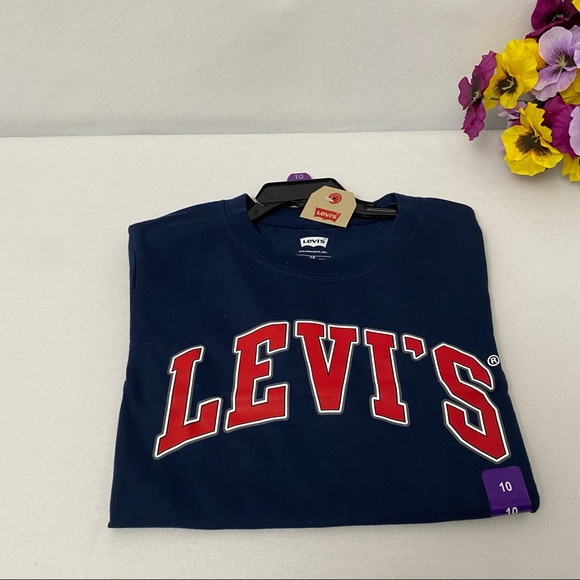 LEVI’S Boy’s T-Shirt, Navy, Size M/10, NWT. - Picture 4 of 4